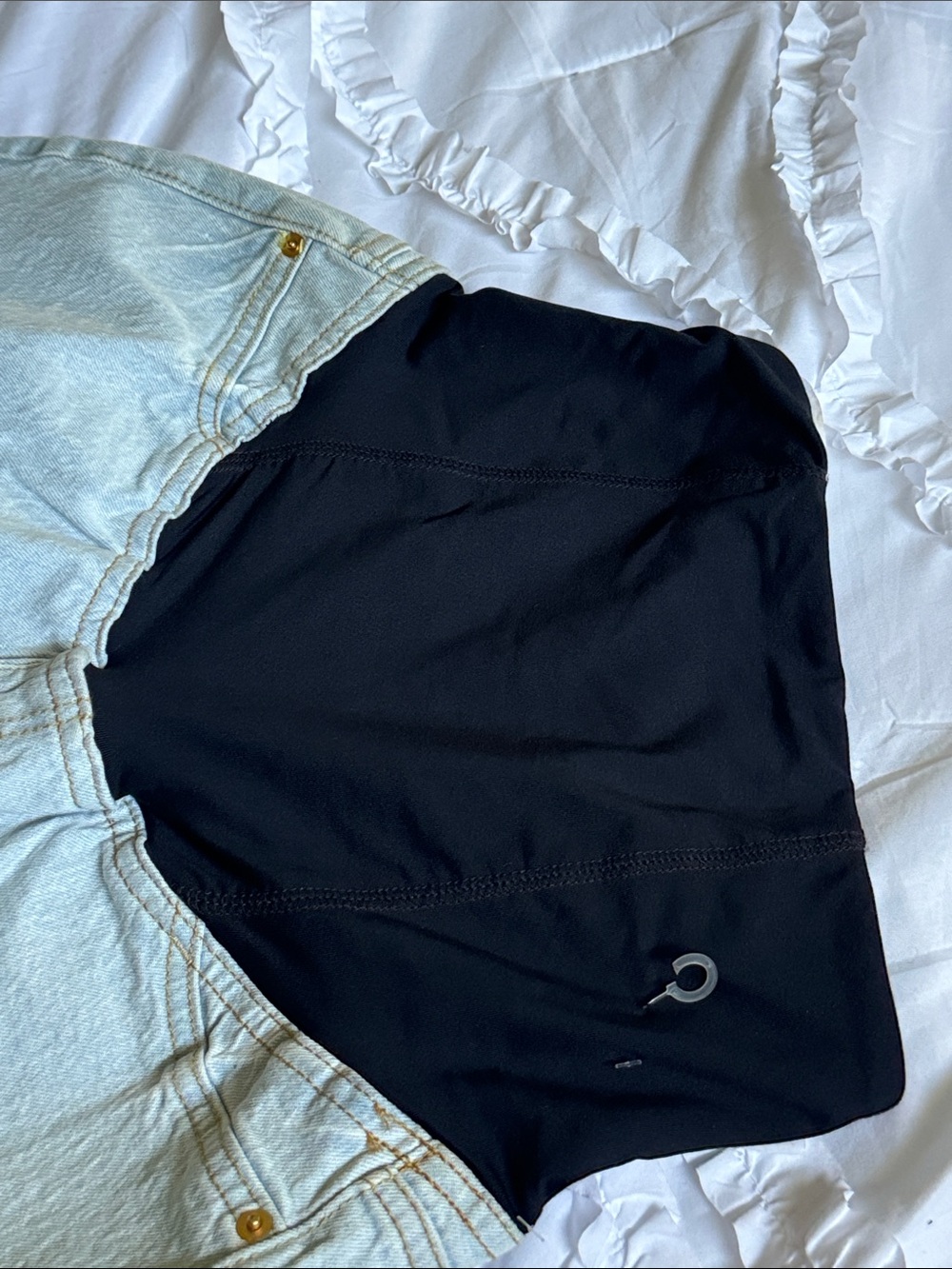 Isabel Maternity Jeans with Black Waist Panel - Picture 4 of 6